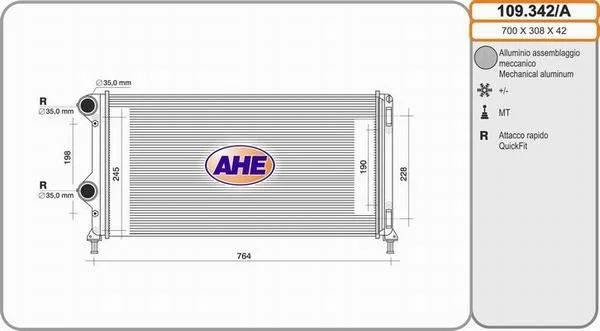 Radiateur de refroidissement AHE