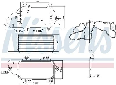 Radiateur d'huile NISSENS