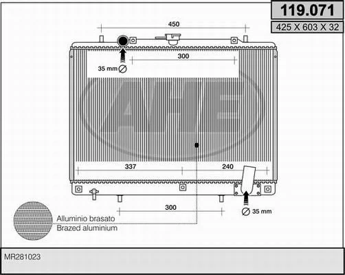 Radiateur de refroidissement AHE