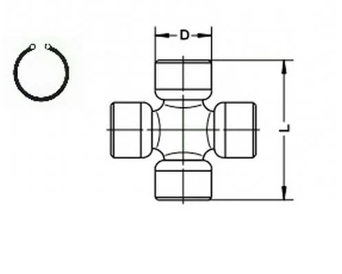 Croisillon de cardan GKN