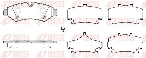 وسادات الفرامل الخلفية REMSA