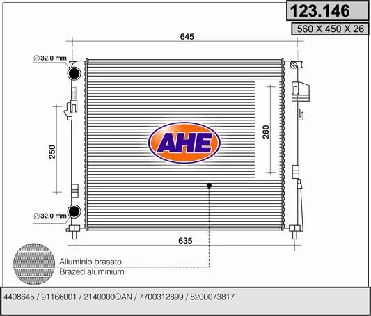 Radiateur de refroidissement AHE