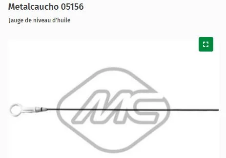 JAUGE D'HUILE CLIO III 1.5 DCI L=485mm 2/SACH