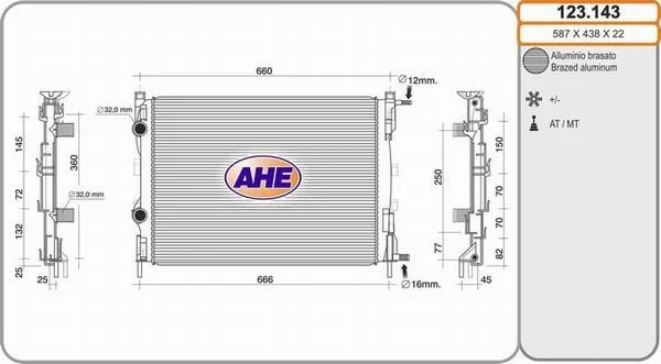Radiateur de refroidissement AHE