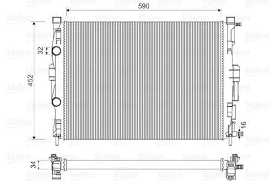 RADIATEUR (589X451) MEGANE II-SCENIC II