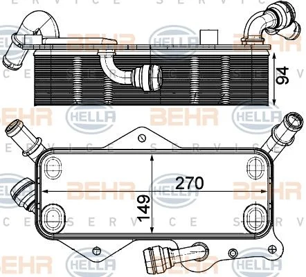 RAD A HUILE AUDI A6 C7 -  A7 SPORTBACK 2011---2015