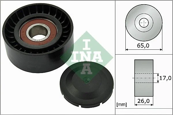 POULIE DE RENVOIE  AUDI , AU 2.7 TDI (65x26x17) =5320557100=BT20121E