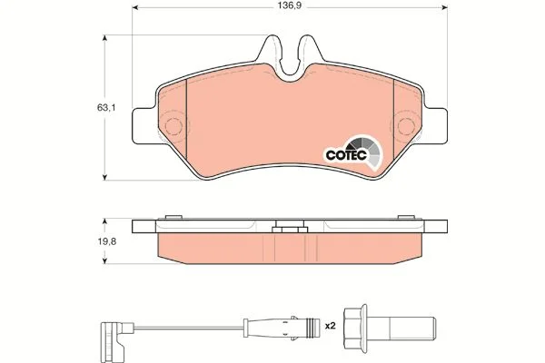 PLAQ ARR MERCEDES BENZ 16-VW CRAFTER 16=22-0672-0