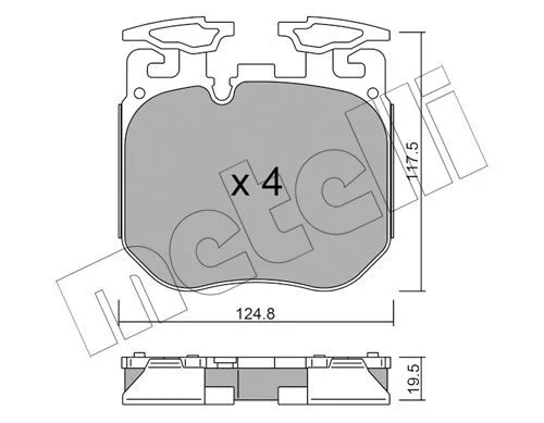PLQ FR AV 125X117,5X19,5 BMW (G30) 540i 09.2016+++