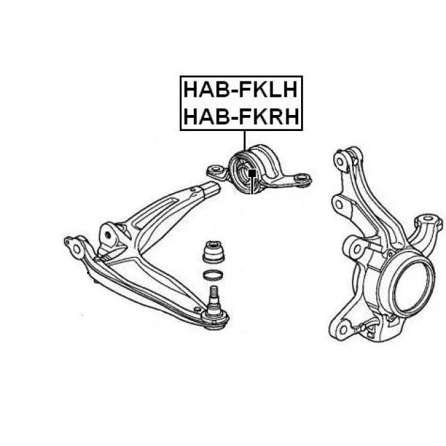 SILEN BLOC TRIANGL COTE GAUCHE HONDA CIVIC VIII FD R18A2 09.05 1/SACH