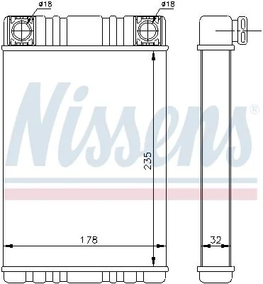 RADIATEUR DE CHAUFFAGE MERCEDES CLASSE C (W203)- CLASSE G (W463)