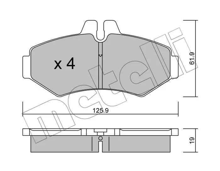 PJX01295 PLAQ.FR AR MERC SPRINTER 313-VW LT 2.5TDI=FVR1306=22-0572-0
