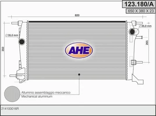 Radiateur de refroidissement AHE