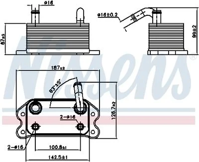 Radiateur d'huile NISSENS