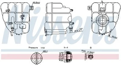 VASE d'expansion PORSCHE CAYENNE - VW TOUAREG  3.6