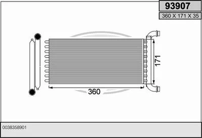 RADIATEUR DE CHAUFFAGE MERCEDES SPRINTER-VW CRAFTER 2.0TDI=NIS-72041