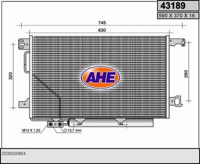 CONDENSEUR DE CLIM MERCEDES C220-C320 (W203) = NIS-94794