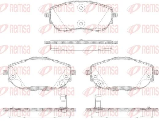 Plaquettes de frein avant REMSA