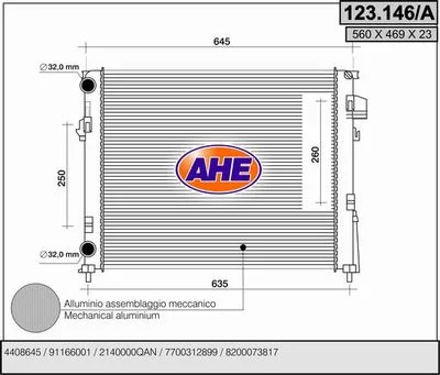 Radiateur de refroidissement AHE
