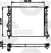 RADIATEUR (430X377X23) DACIA LOGAN ESS (SANS CLIM) 2004--->731378
