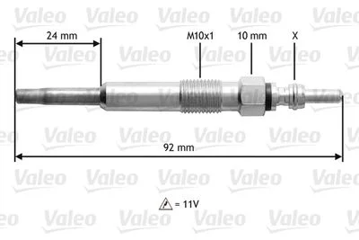 BOUGI PRECH 12V/16A AUDI A3(8L1)/RNT KANGO 2001+=SD8272=GN855 10/SACH