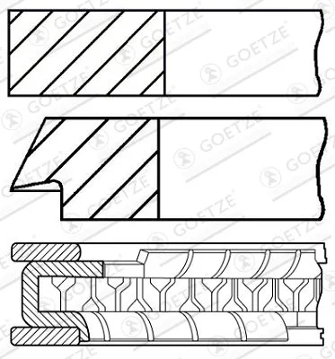 Segments de piston GOETZE ENGINE