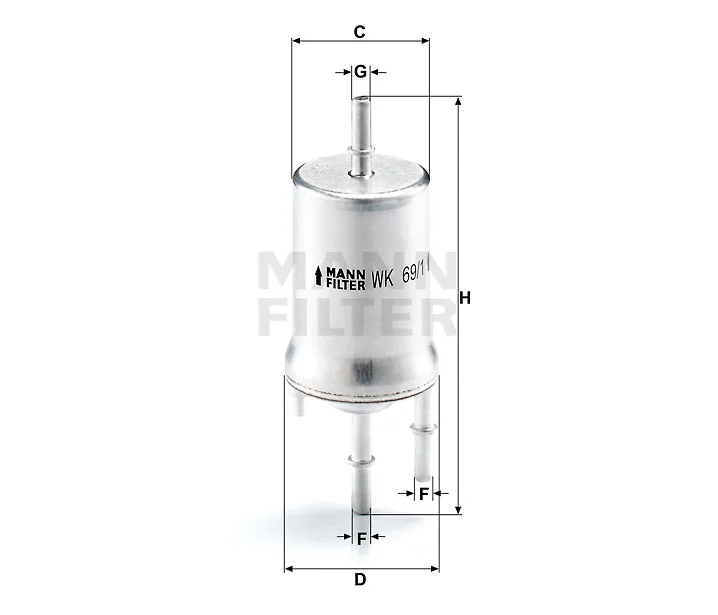 FILTRE A ESS VW GOLF V - POLO VI 1.4 i = KL176/6D