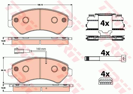 PLQ.AV F.DUCATO 17Q HEAVY/CI.JUMPER-P.BOX.16Q HEAVY=GDB1703=22-0709-0