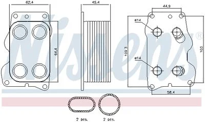 Radiateur d'huile NISSENS