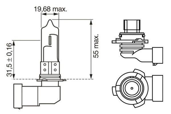 LAMPE HB4 /51W /12V (P22d)  BOITE 1