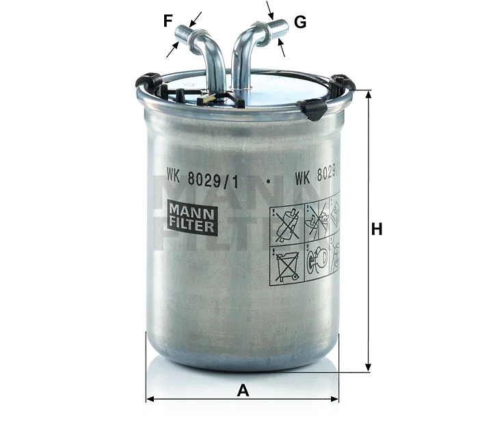 Filtre à carburant MISFAT