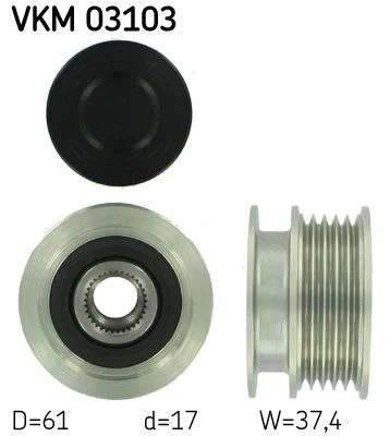 POULIE ALTERNATEUR VW POLO 1,7 SDI- 1,9 D - SDI=5350018100