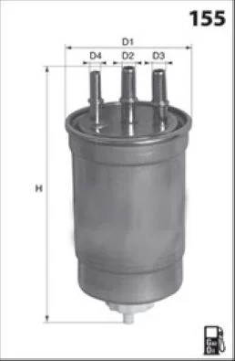 Filtre à carburant MISFAT