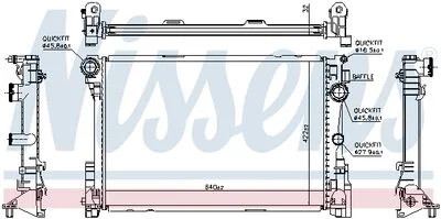 RAD EAU MERCEDES CLASSE C (W204) - E (W212) E200- 2011-=AHE-118213