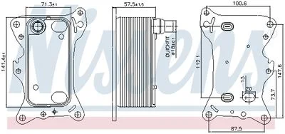 Radiateur d'huile NISSENS