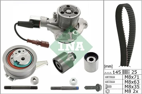 KIT DE DIST. AVEC P/E ELECT . 145D/25 VW GOLF VI 2.0 TDI 2013