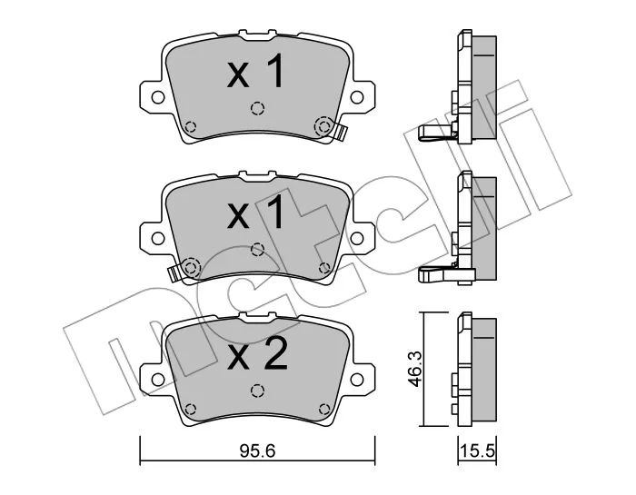 PLAQ FR.ARR 95X46, HONDA CIVIC VIII (FK) 2005---=51-04-403