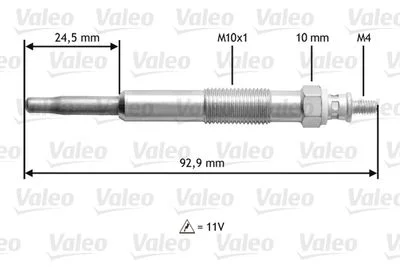 BOUGI PRECH 11V/15.5A RNT CLIO II 98-05/KANGOO D 65 10/SACH