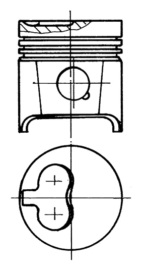 PIST PEUGEOT 205 D.80,8, Axe:25, HA:46,8, CH:25= 350705080=0397802
