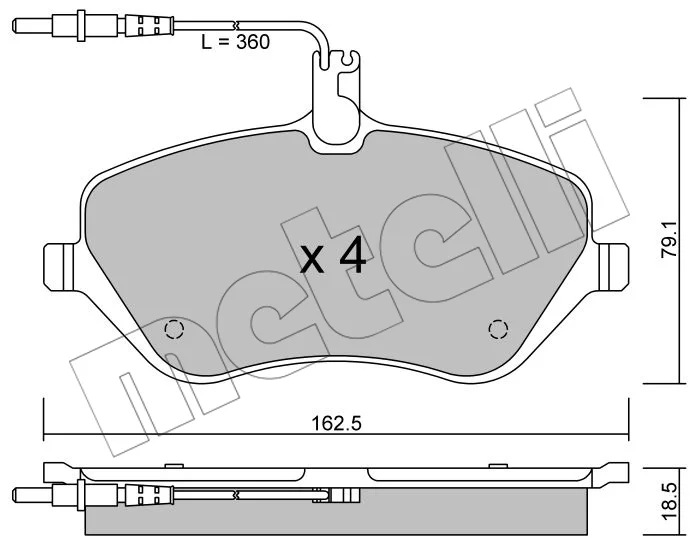 P.FR AV CITROEN C5,P 407 2.2 HDI I=22-0601-0=FDB1726=573131CH