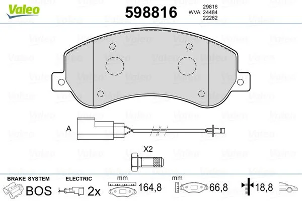 598816 PLAQ FR AV FORD TRANSITE LCV VIII 2.2 TDCI FVR192822-0680-0