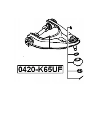 BRAS DE SUSPENSION AV/G SUP. MITSUBISHI L200