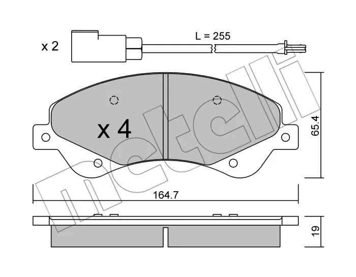 PJX01338 PLAQ FR AV FORD TRANSIT CAMIONNETTE 2.2-2.4 TDCI