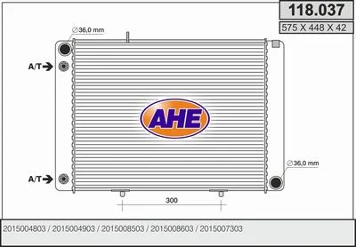 Radiateur de refroidissement AHE