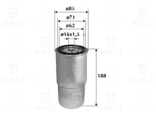 فلتر الوقود MAHLE