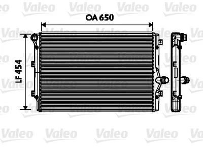 RADIATEUR (650X454X34)VW CADDY III-GOLF V/VI-TOURAN-PASSAT-A3 2.0 TDI
