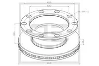 DISQ FREIN AR D.410X45X10T  VOLVO FL II FL 240-12 -2006--