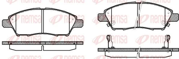 Plaquettes de frein avant REMSA