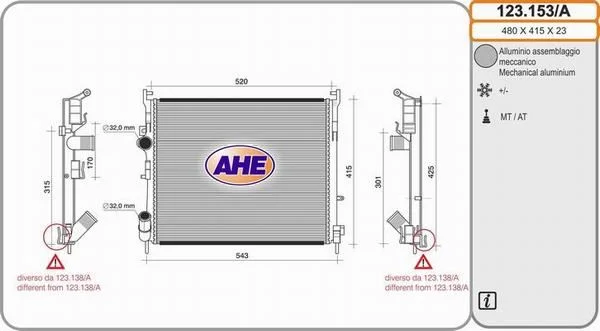 Radiateur de refroidissement AHE