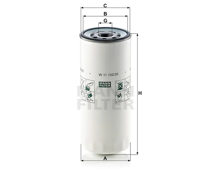 فلتر الزيت MANN-FILTER